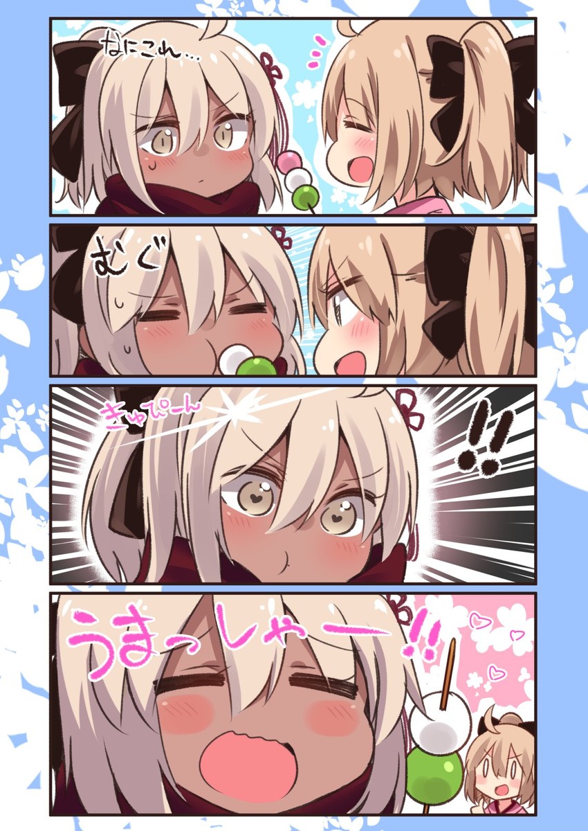 okita souji and okita souji alter (fate and 2 more) drawn by suzuki_toto