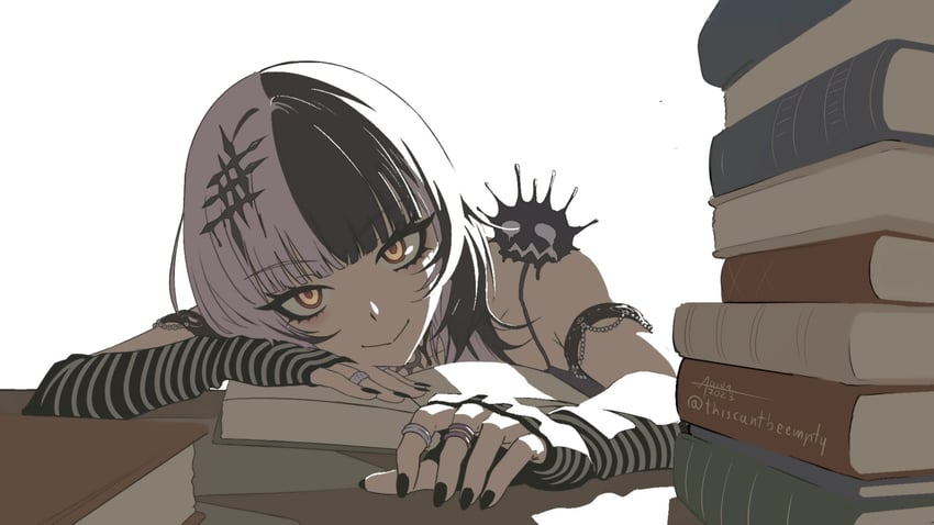 shiori novella and yorick (hololive and 1 more) drawn by aaron_rodriguez