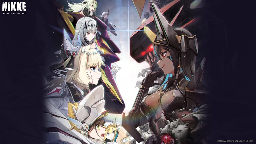snow white, crown, rapunzel, kilo, indivilia, and 3 more (goddess of victory: nikke) drawn by bumcha