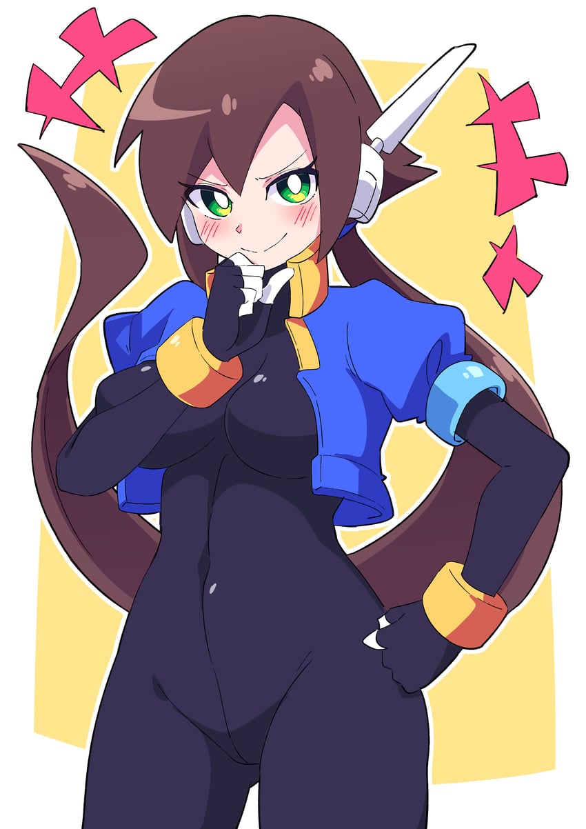 aile (mega man and 2 more) drawn by buzzlyears
