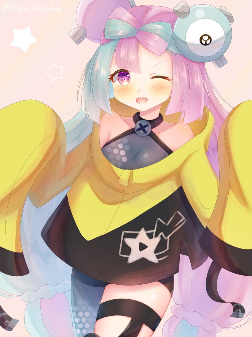 iono and magnemite (pokemon and 1 more) drawn by hinata_ruzuki