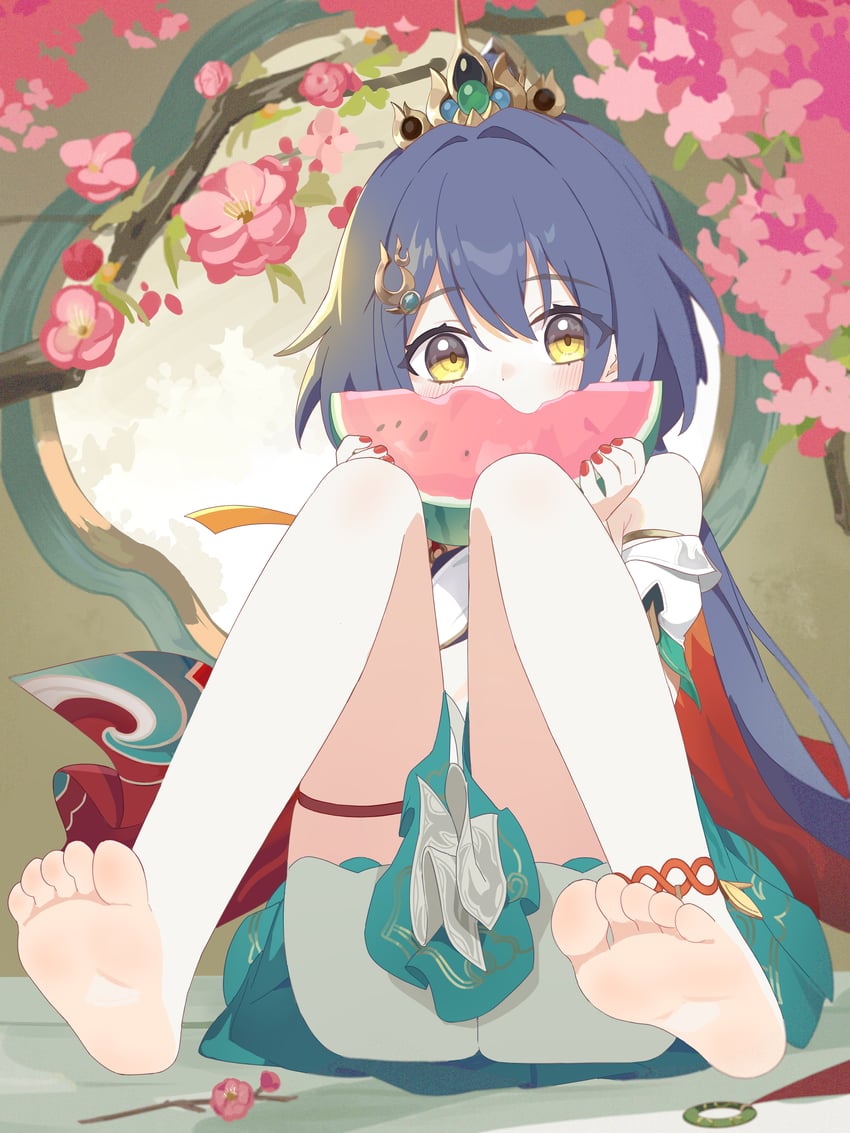 yunli (honkai and 1 more) drawn by mou_banlangen