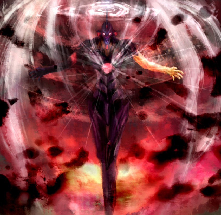 eva 01 (neon genesis evangelion and 2 more) drawn by moekyon
