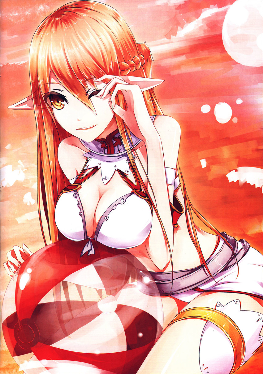 asuna and titania (sword art online) drawn by beancurd