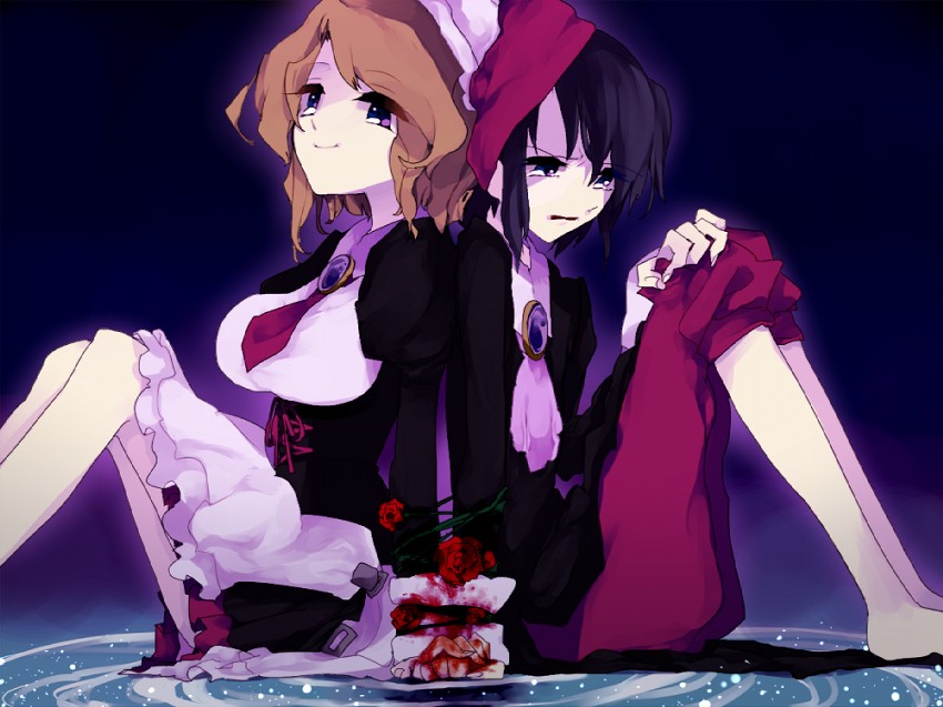 shannon and kanon (umineko no naku koro ni) drawn by mapi