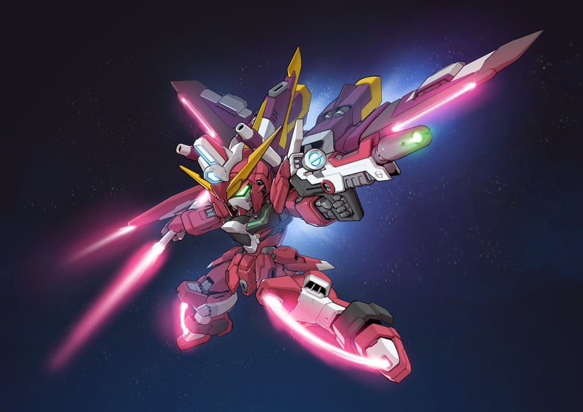 infinite justice gundam (gundam and 3 more) drawn by zakuma