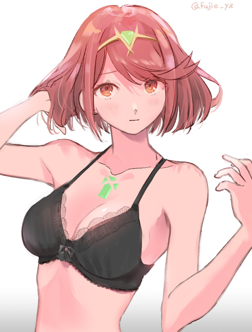 pyra (xenoblade chronicles and 1 more) drawn by fujie-yz