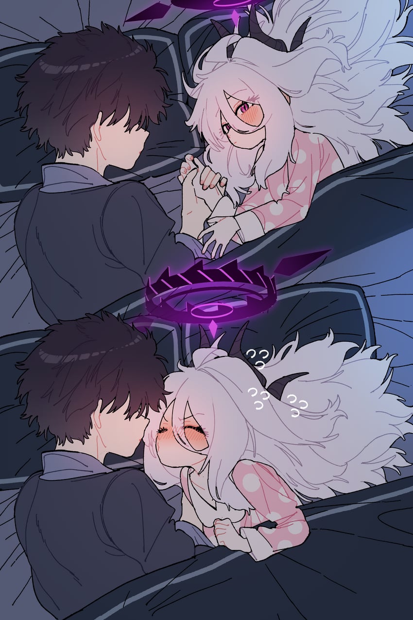 sensei and hina (blue archive) drawn by je_o_mo