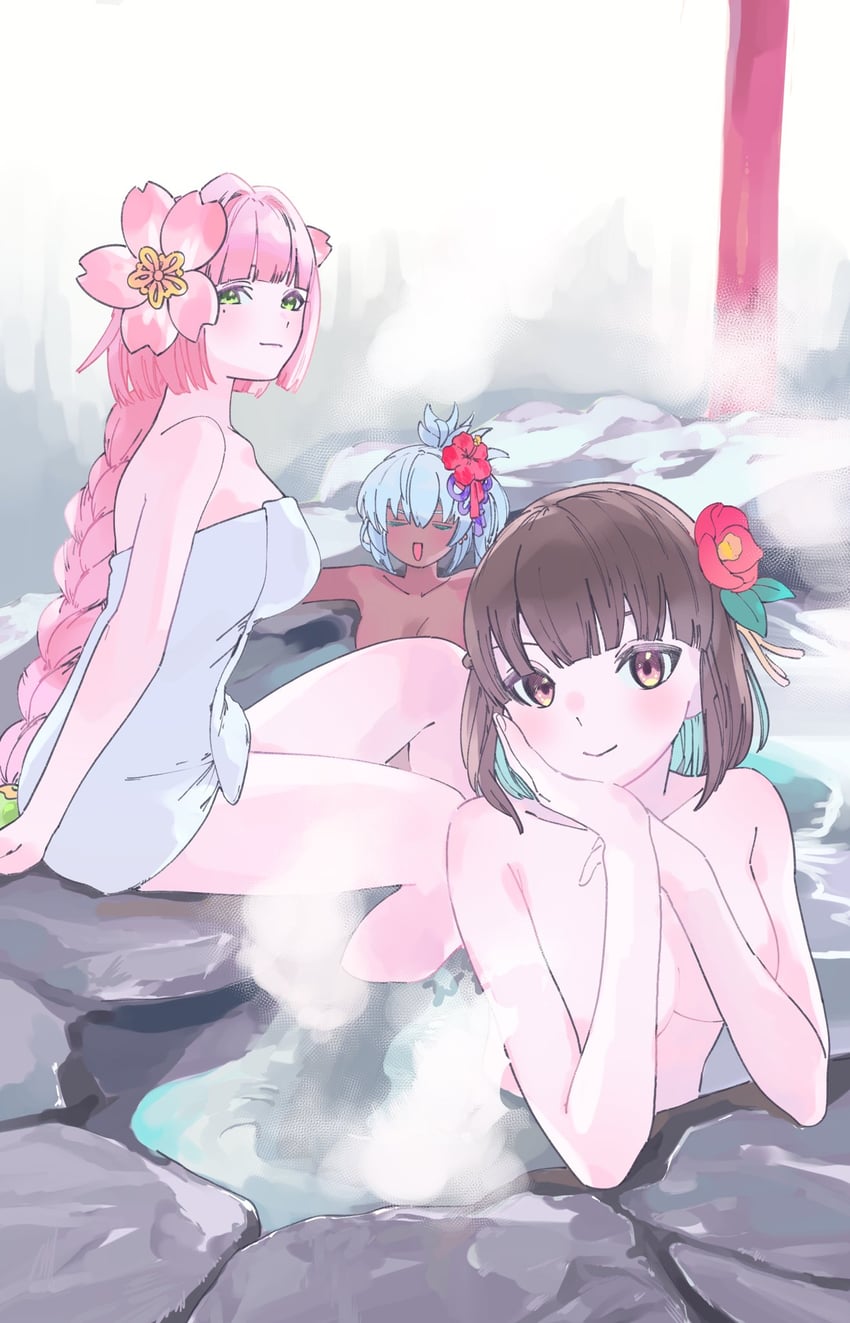 ulalaka, iroha, and matsuri (rune factory and 1 more) drawn by valentine_(02140314c)