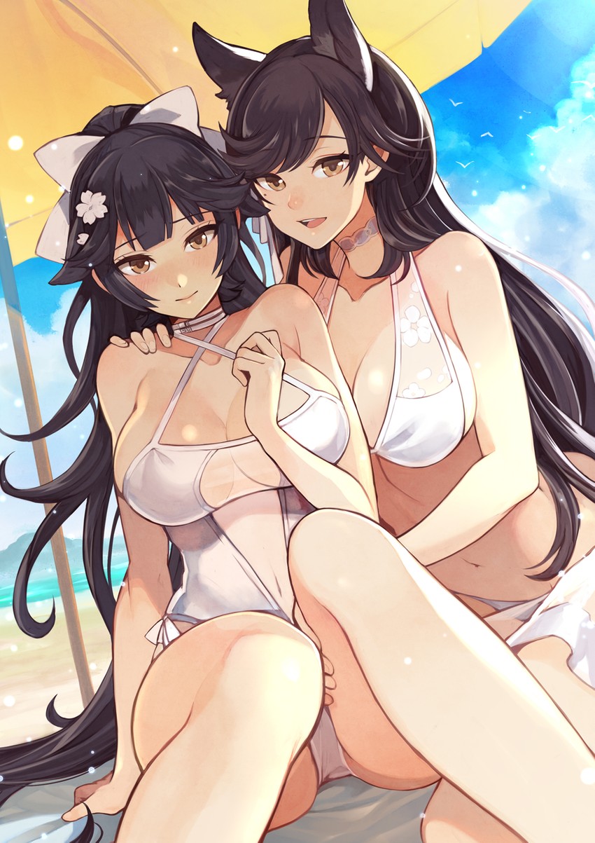 atago and takao (azur lane) drawn by yuko_(uc_yuk)