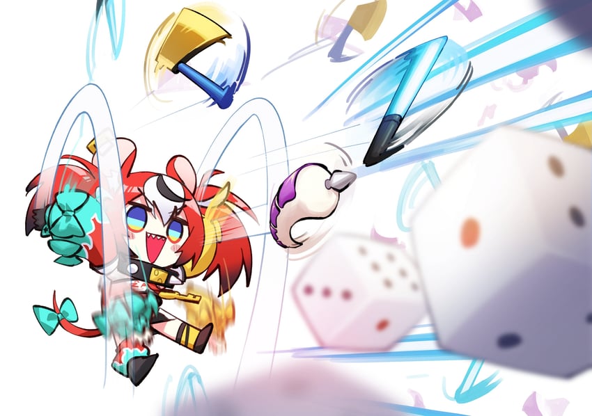 hakos baelz (hololive and 2 more) drawn by adarin