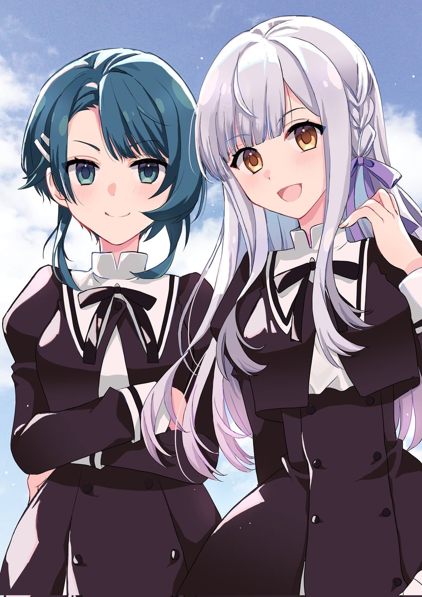 kon kanaho and aizawa kazuha (assault lily) drawn by sango_(sango3_3)