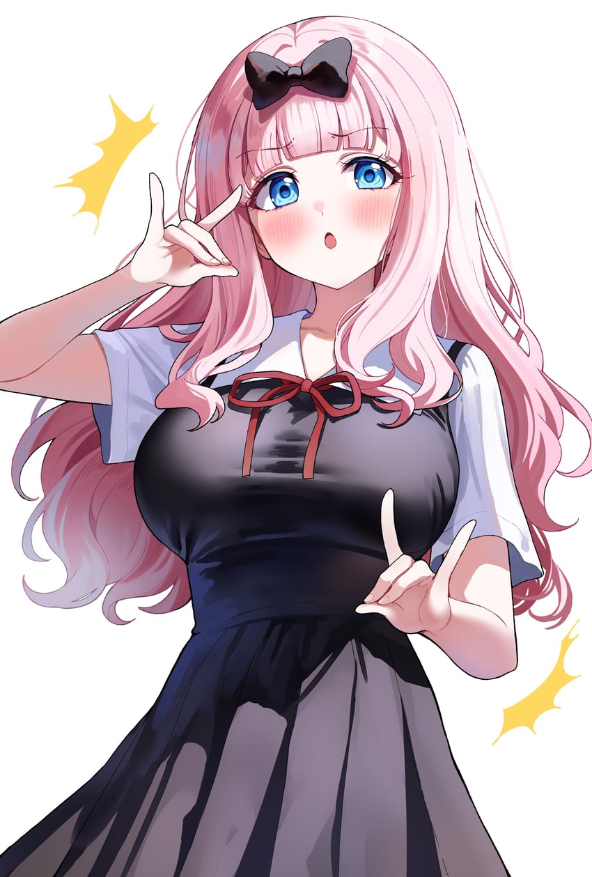 fujiwara chika (kaguya-sama wa kokurasetai ~tensai-tachi no renai zunousen~) drawn by sak_(lemondisk)
