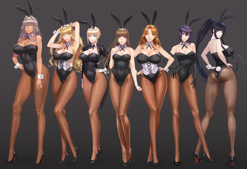 victoria, lidia, mylene, sakura, reena, and 2 more (original) drawn by damegane