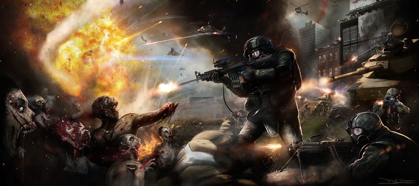 world war z drawn by adonihs