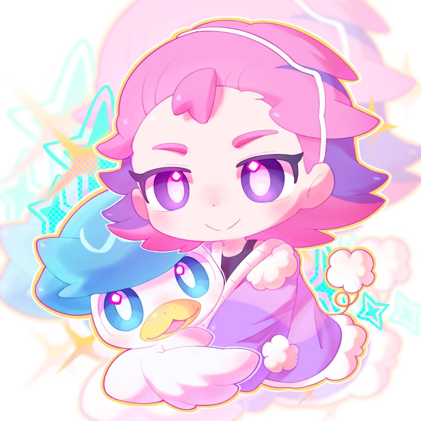 quaxly and dot (pokemon and 1 more) drawn by xingle191
