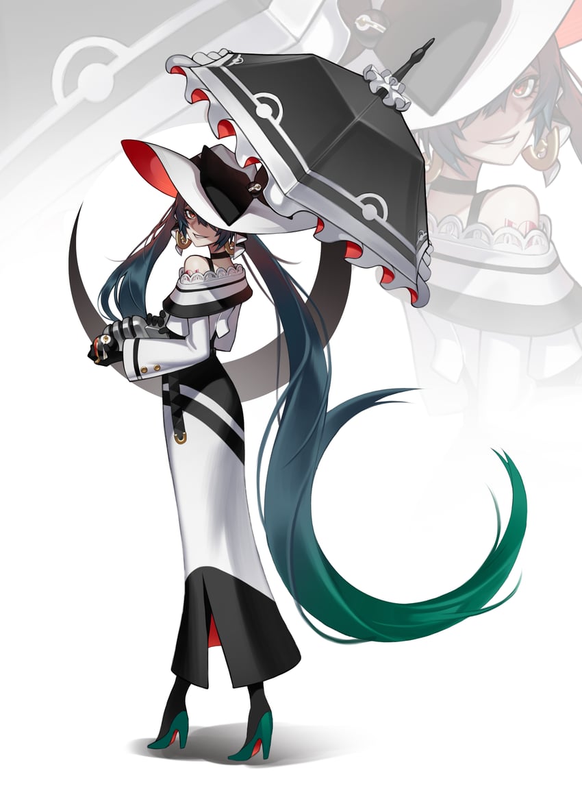 hatsune miku and dark miku (pokemon and 2 more) drawn by ori_(pixiv3776782)