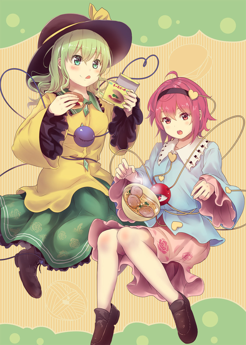 komeiji koishi and komeiji satori (touhou) drawn by culter
