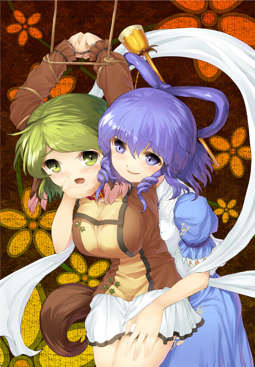 kaku seiga and kasodani kyouko (touhou) drawn by sakimori_dan