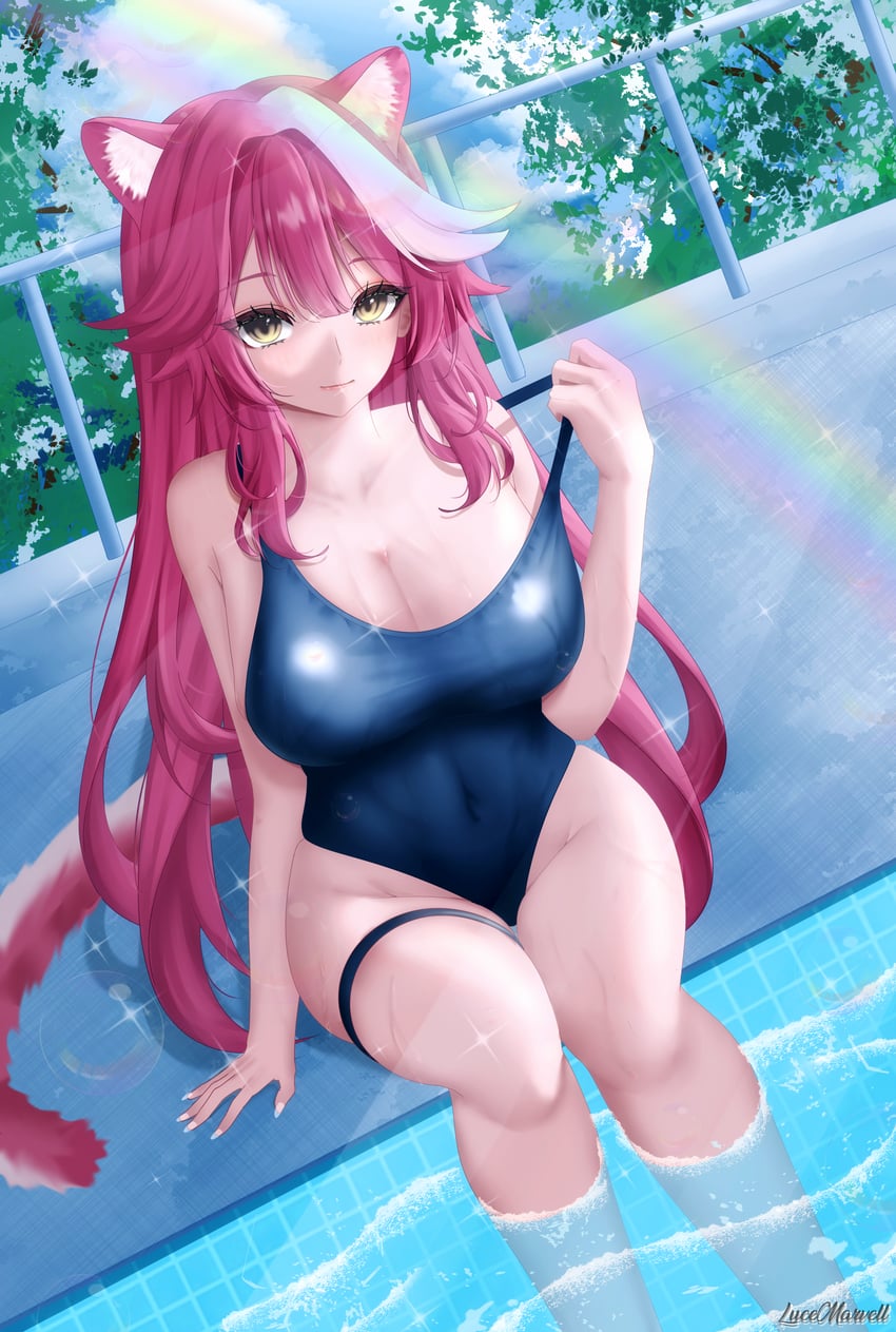 raora panthera (hololive and 1 more) drawn by lucemarvell