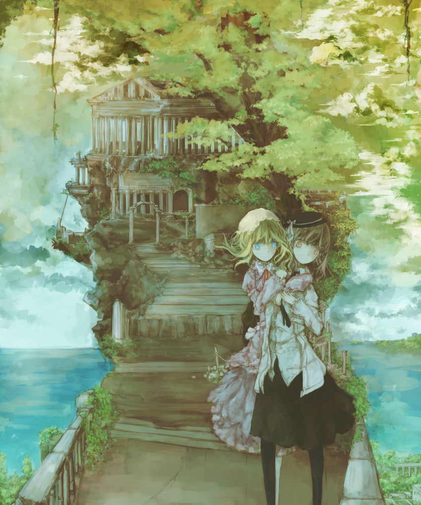 usami renko and maribel hearn (touhou) drawn by michi_l_(streetlamp)