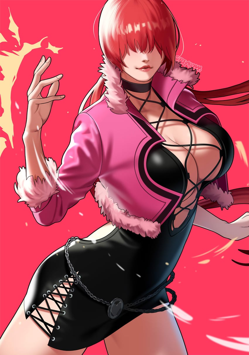 shermie (the king of fighters and 1 more) drawn by loga_(rogaro888)