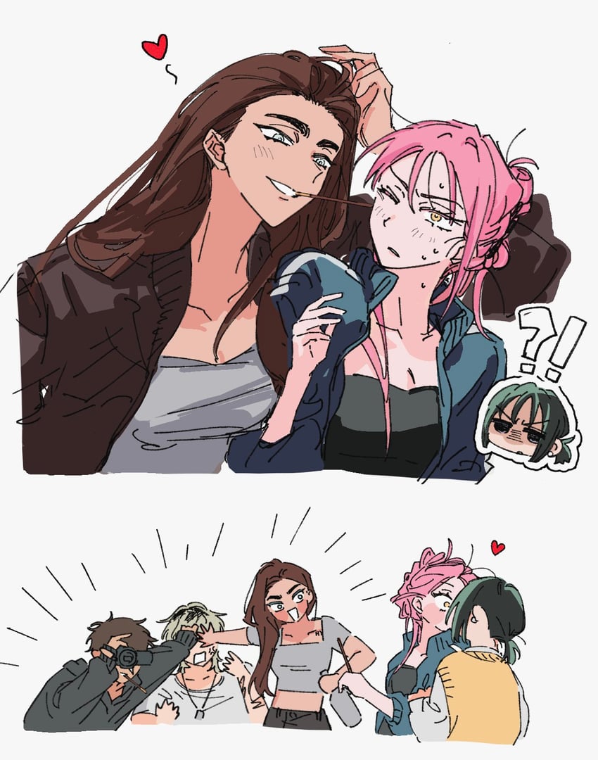 sua, mizi, hyuna, isaac, and dewey (alien stage) drawn by u_qrou