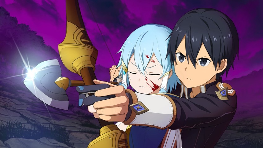 kirito and sinon (sword art online and 3 more)