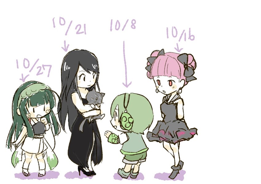 touhoku zunko, ryuuto, chika, mew, and savami (vocaloid and 1 more) drawn by jam_kl
