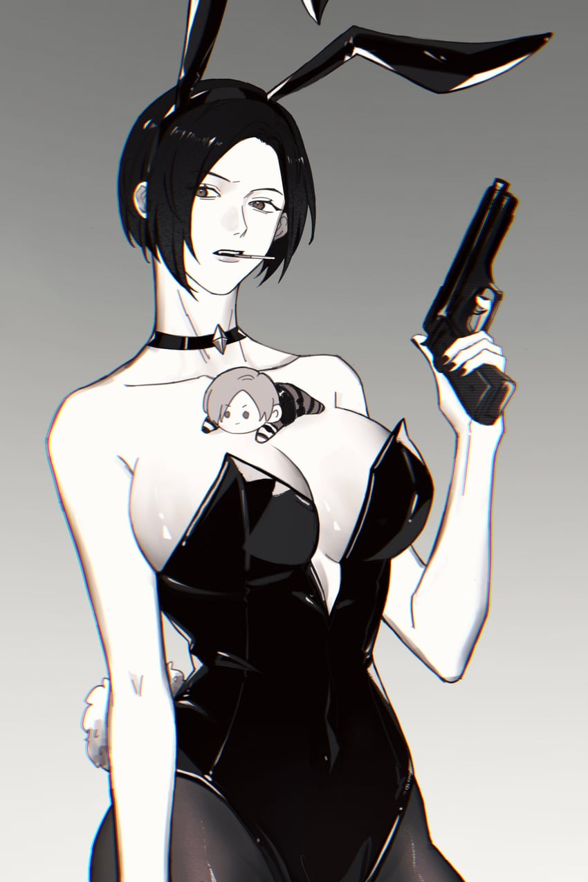 leon s. kennedy and ada wong (resident evil and 1 more) drawn by aaamber_22