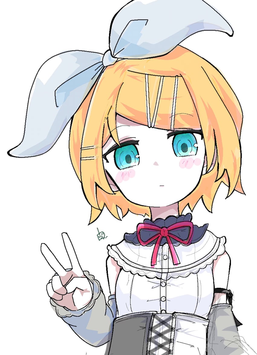 kagamine rin and 25-ji rin (vocaloid and 1 more) drawn by vorusan_(volver39)