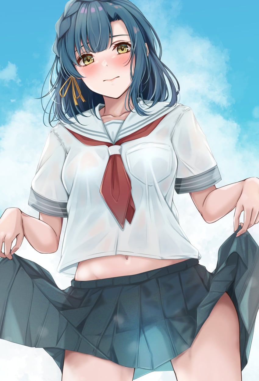 nanao yuriko (idolmaster and 2 more) drawn by yuzuyu_(hyui)