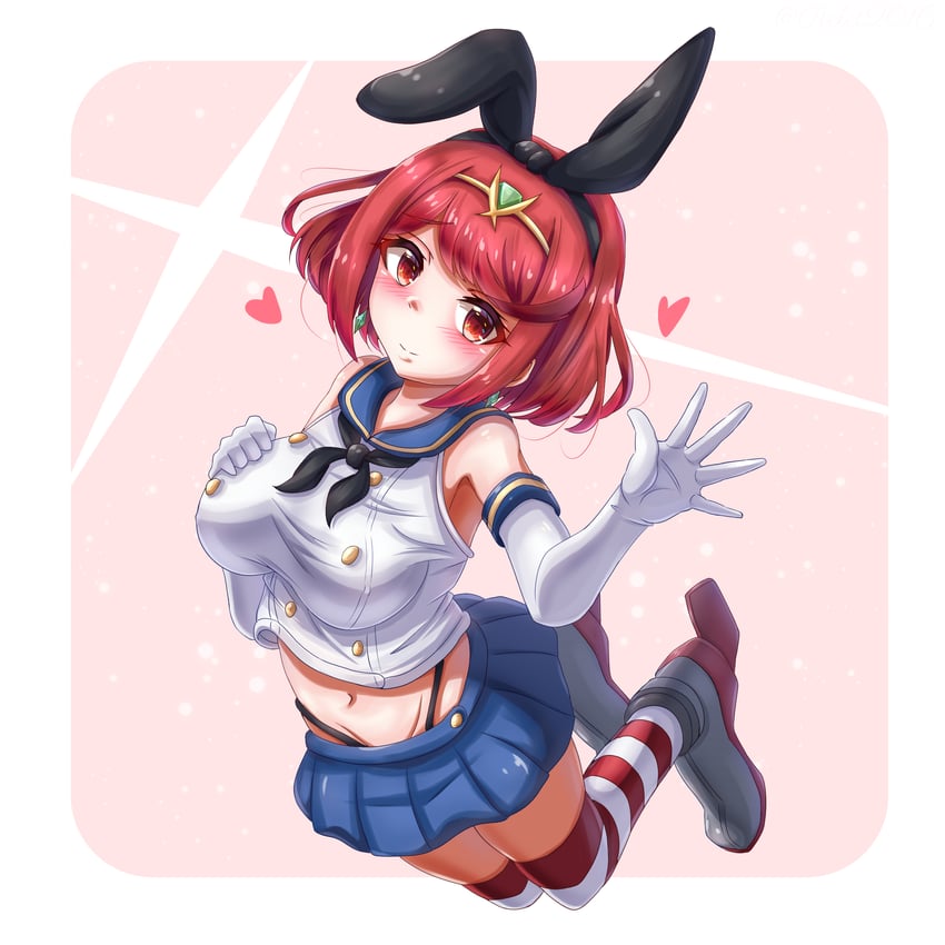 shimakaze and pyra (kantai collection and 2 more) drawn by riretsuto