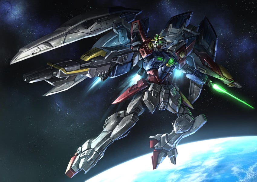 wing gundam zero (gundam and 1 more) drawn by porukima