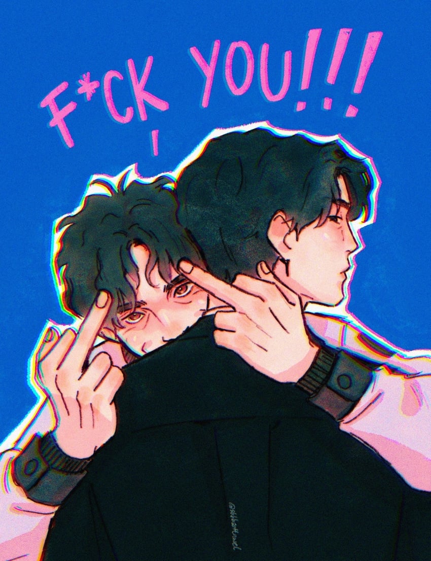 han joowon and lee dongsik (beyond evil) drawn by shhhsoftnwet