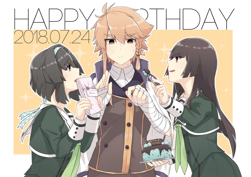 juujou hiyori, shidou maki, and musumi kiyoka (toji no miko) drawn by jouhou