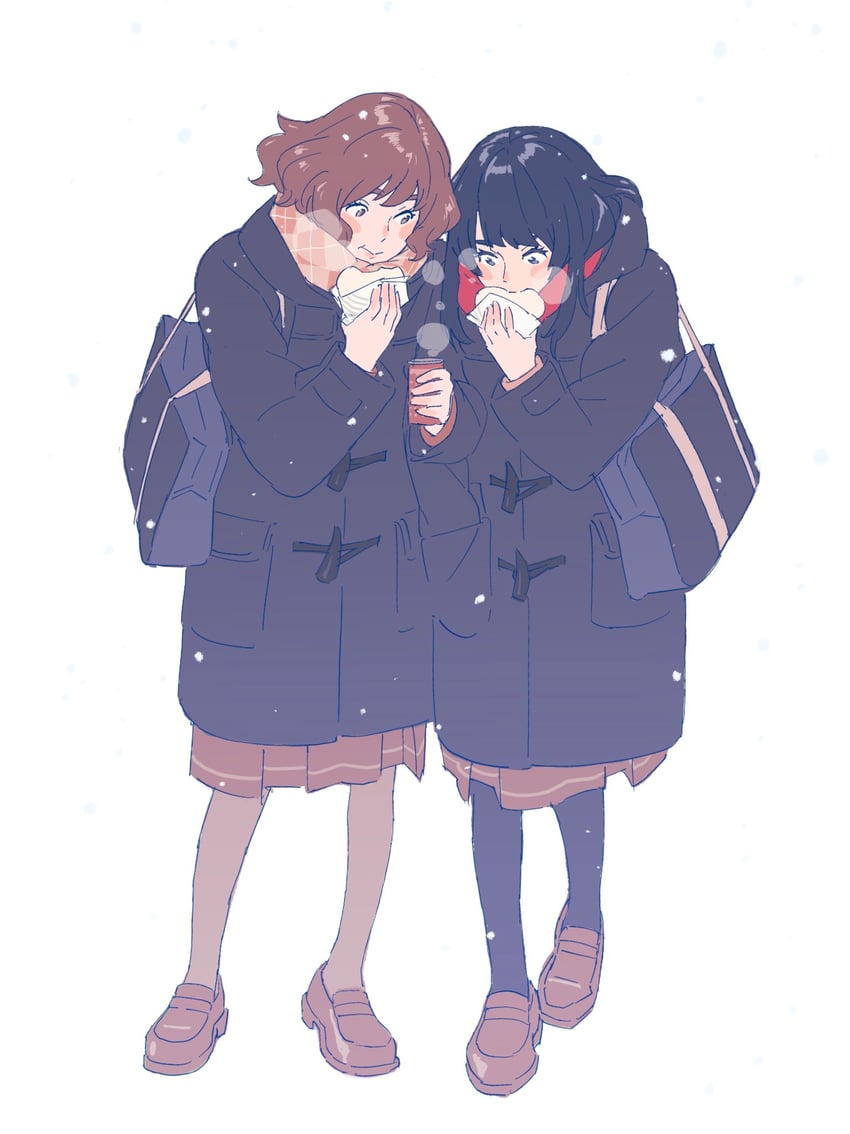 oumae kumiko and kousaka reina (hibike! euphonium) drawn by 55bata6rou