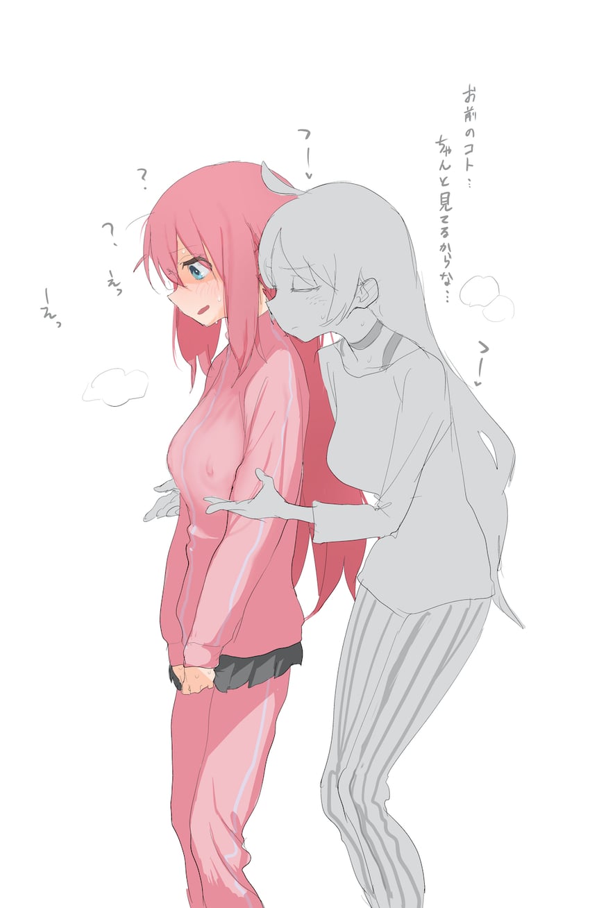 gotoh hitori and ijichi seika (bocchi the rock!) drawn by ahhhkusu