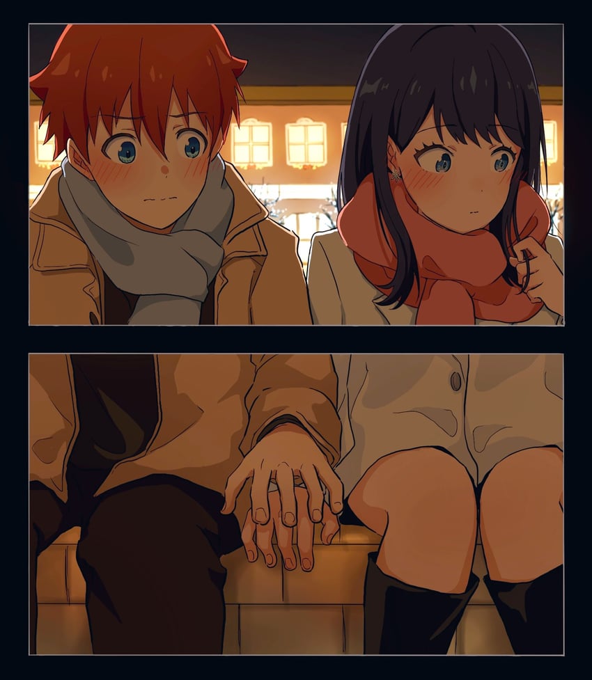 takarada rikka and hibiki yuuta (gridman universe) drawn by nanay0n_74