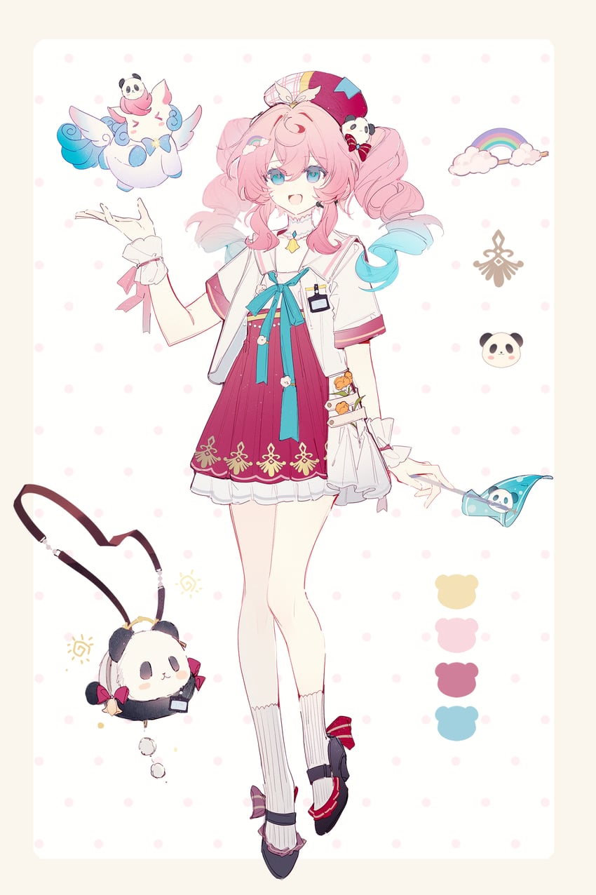 hyacine and little ica (honkai and 1 more) drawn by qianqianjie