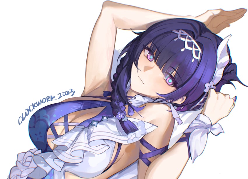 raiden mei (honkai and 1 more) drawn by tutou_jiang