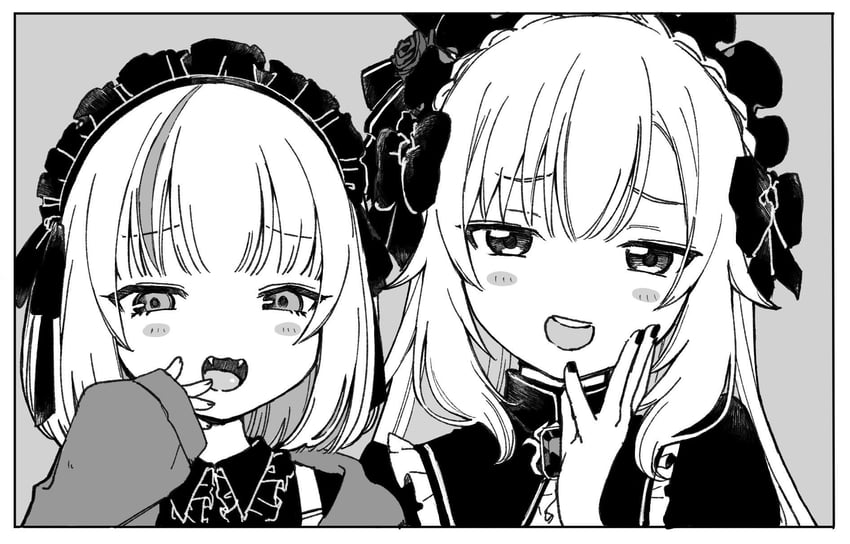 makaino ririmu and uzuki kou (nijisanji) drawn by mado_(mado83893768)