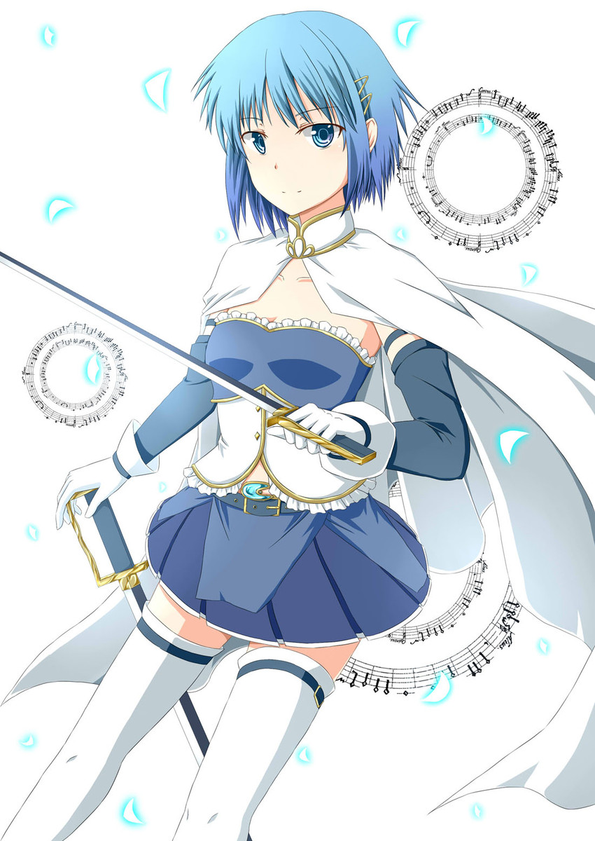 miki sayaka (mahou shoujo madoka magica) drawn by kochi-goori