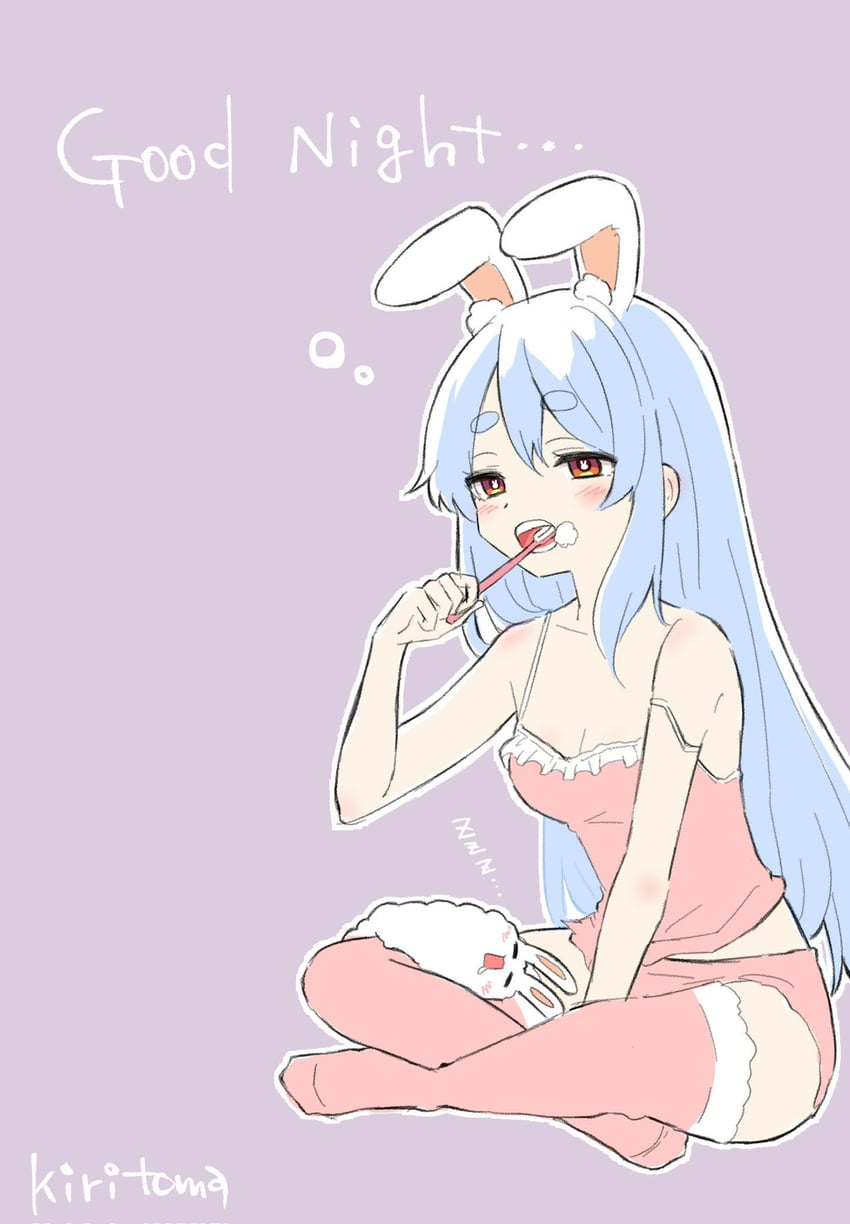 usada pekora and don-chan (hololive) drawn by kiritoma