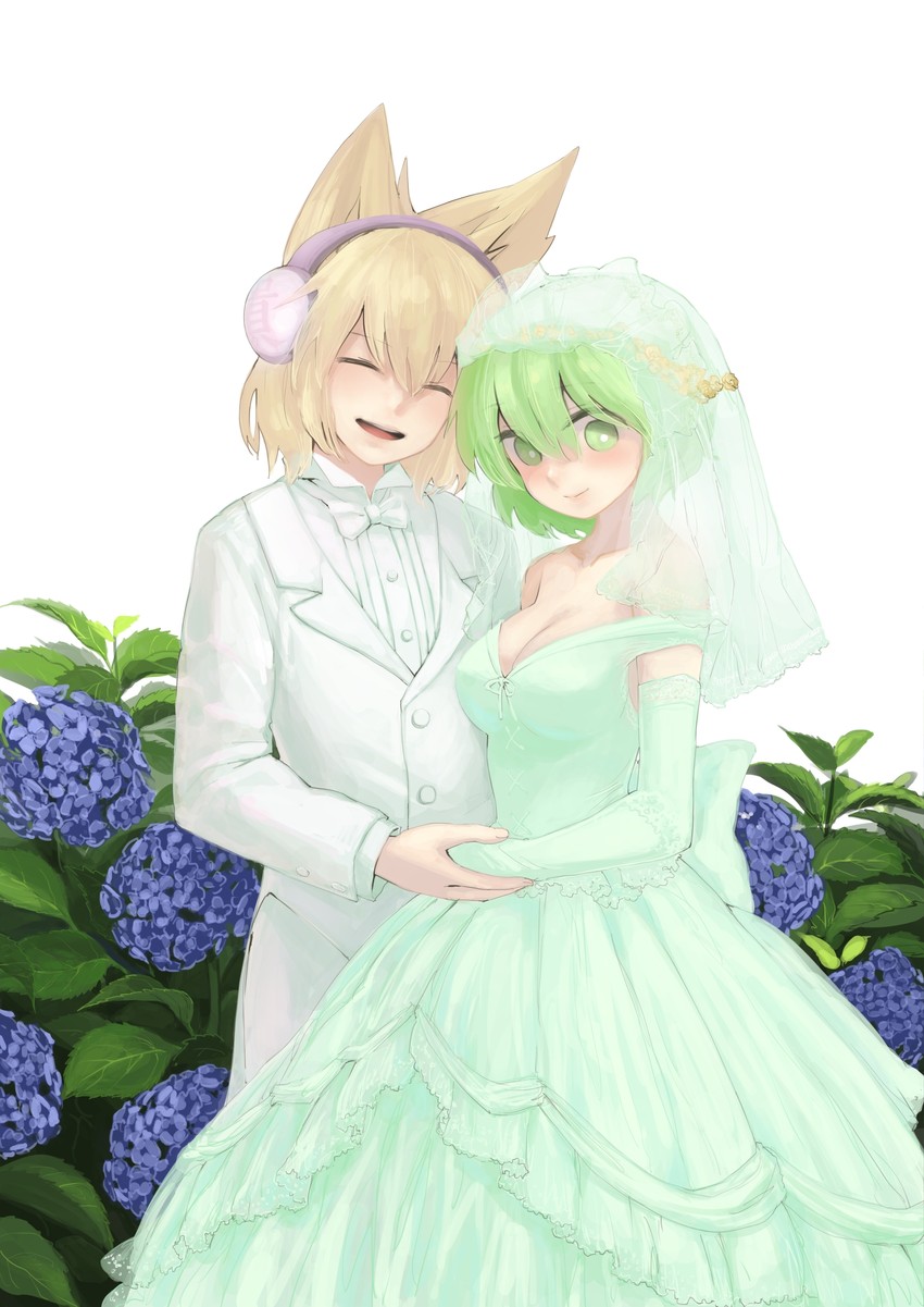 toyosatomimi no miko and soga no tojiko (touhou) drawn by chagen_kokimu