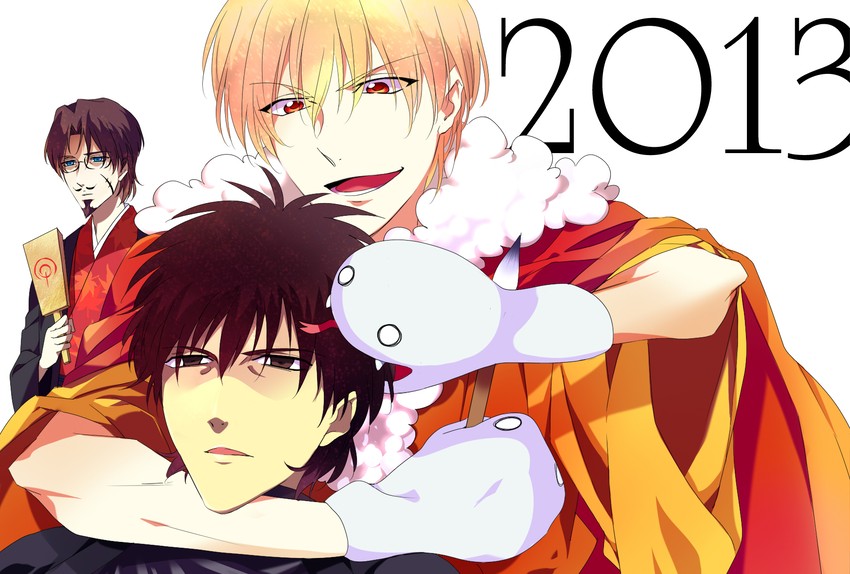 gilgamesh, kotomine kirei, and tohsaka tokiomi (fate and 1 more) drawn by macaronico