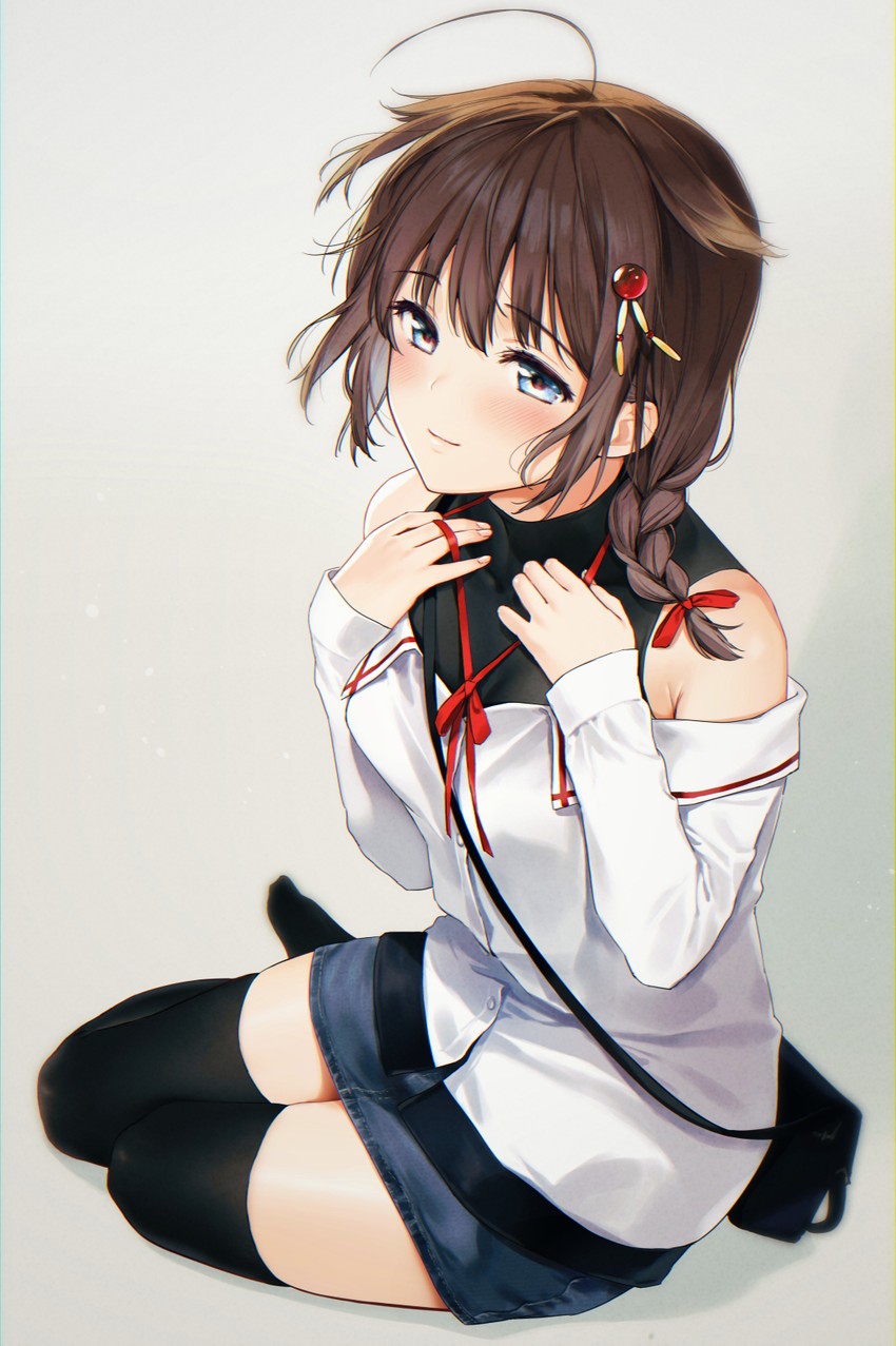 shigure and shigure kai ni (kantai collection) drawn by umakuchi_shouyu