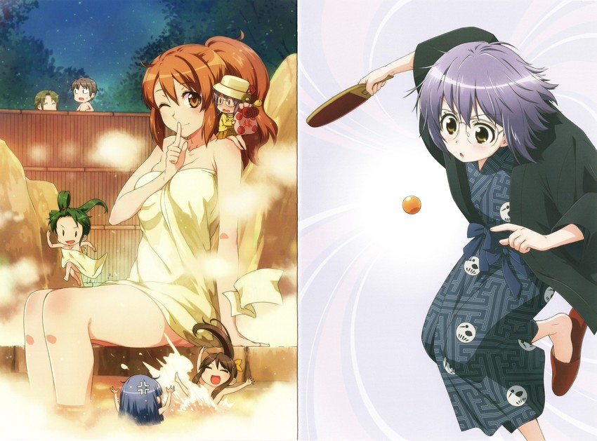 suzumiya haruhi, nagato yuki, asahina mikuru, kyon, asakura ryoko, and 3 more (suzumiya haruhi no yuuutsu and 2 more)