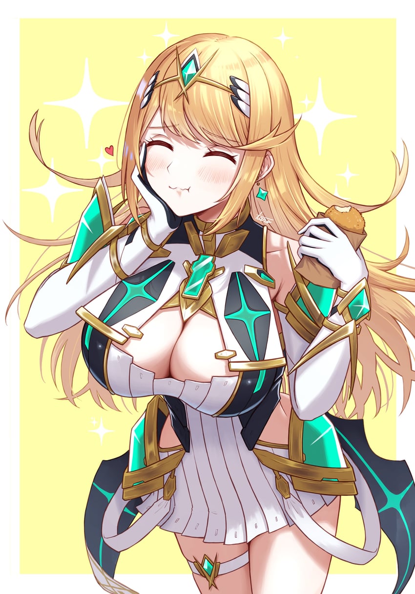 mythra (xenoblade chronicles and 1 more) drawn by taro_(peach_taro51)