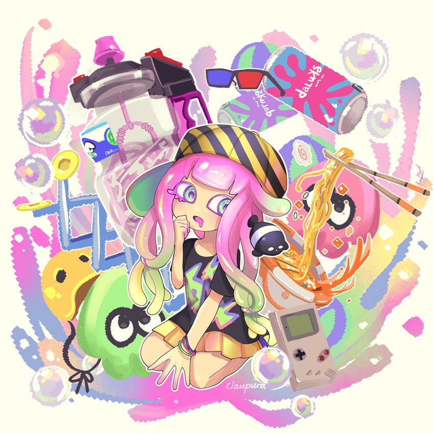 harmony and harmony's clownfish (splatoon and 1 more) drawn by norishiitsu